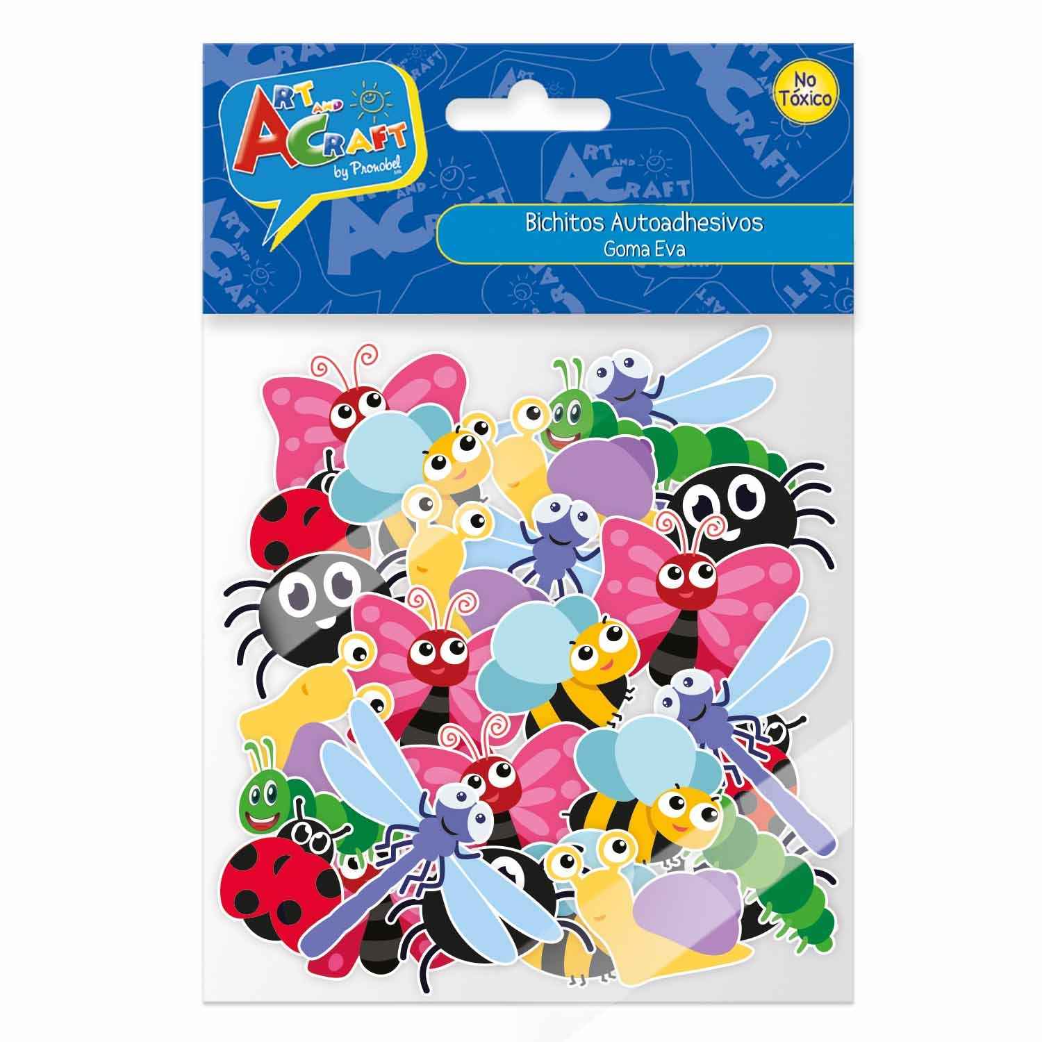 Figura Bichitos Goma Eva 50 Piezas | Art & Craft